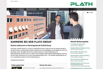 TYPO3-Website PLATH Karriere