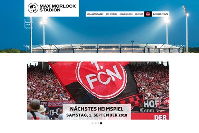 TYPO3-Website Max Morlock Stadion